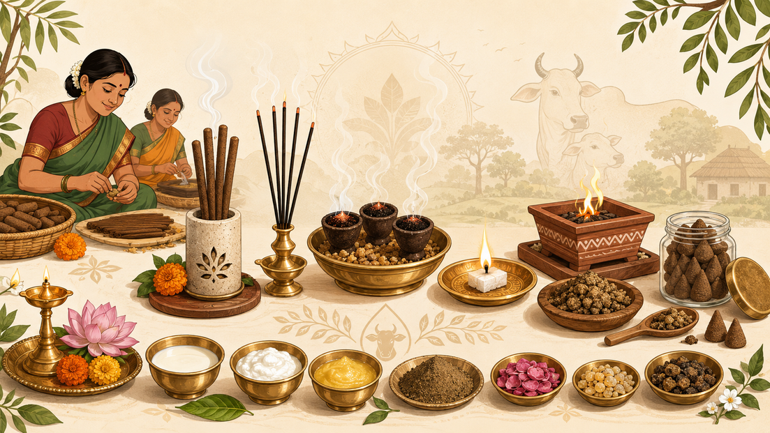 Dhoop Stick, Sambharani Cup, or Agarbatti? A Guide to ABHANG's Charcoal-Free Panchagavya Incense