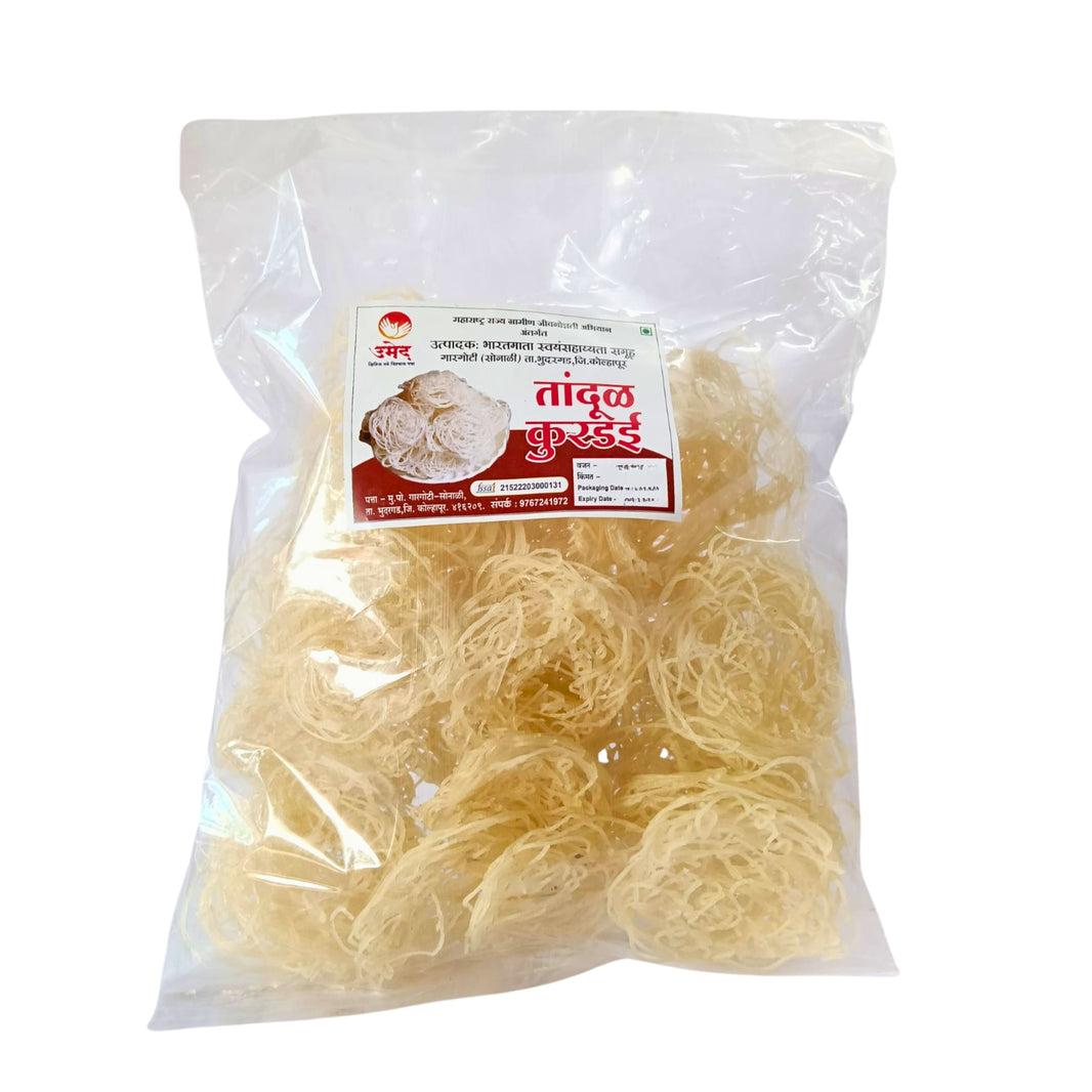 BHARATMATA Rice Kurdai, No Maida, Bharatmata SHG, Made By Natural Ingredients, Pack of 1000 gm