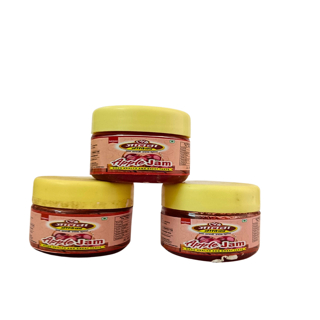 Jalna Jivika, Samarth Utpadak Gat, Apple Jam With Natural Apple Fiber And Pulps, Healthly, Best Quality, Pack Of 250 gms