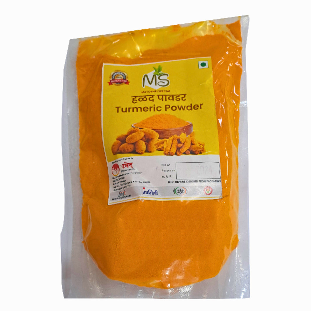 MS MASALE, Turmeric Powder, Siddhivinayak SHG, Natural Ingredients, No Artificial Essence, Pack of 200 gm