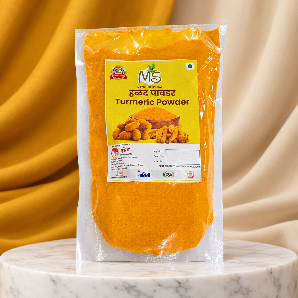 MS MASALE, Turmeric Powder, Siddhivinayak SHG, Natural Ingredients, No Artificial Essence, Pack of 200 gm