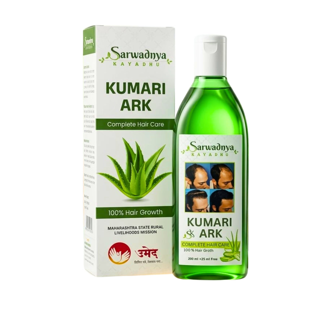 SARWADNYA Kumari Ark Hair Oil, Natural Ingredients, No Artificial Content, Pack of 100ml