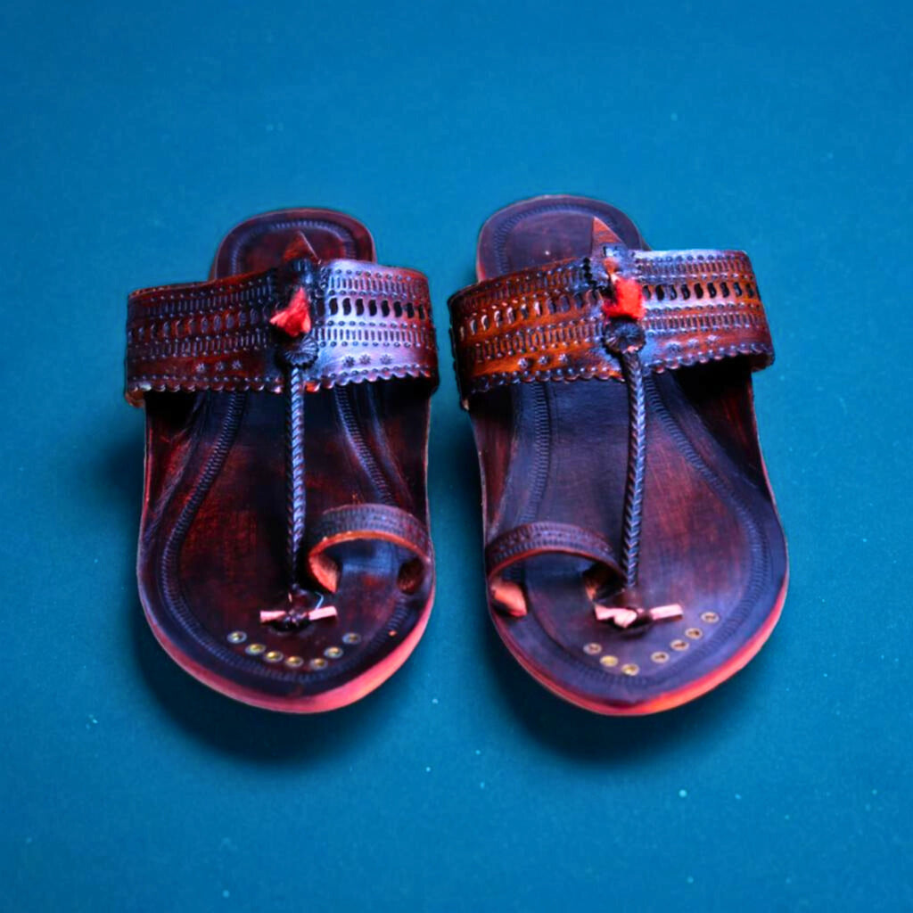 KOLHAPURI CHAPPAL, Kolhapuri, Gents Leather Footwear, Brown Colour Pac