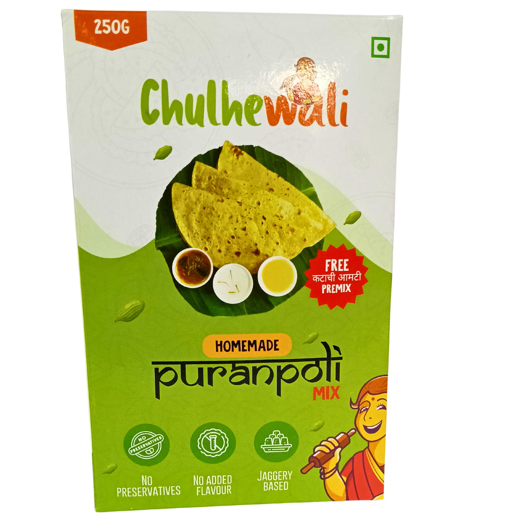CHULHEWALI Puran Poli Premix, Durgamata SHG, Natural, Chemical Free, Pack of 250 gm