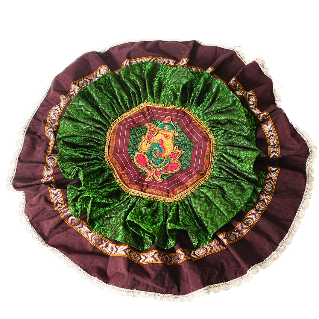 Kalpana Bags - Pooja Thali Covering Decorative Rumal – Eco-friendly, Lightweight, and Washable, Pack Of 1 no