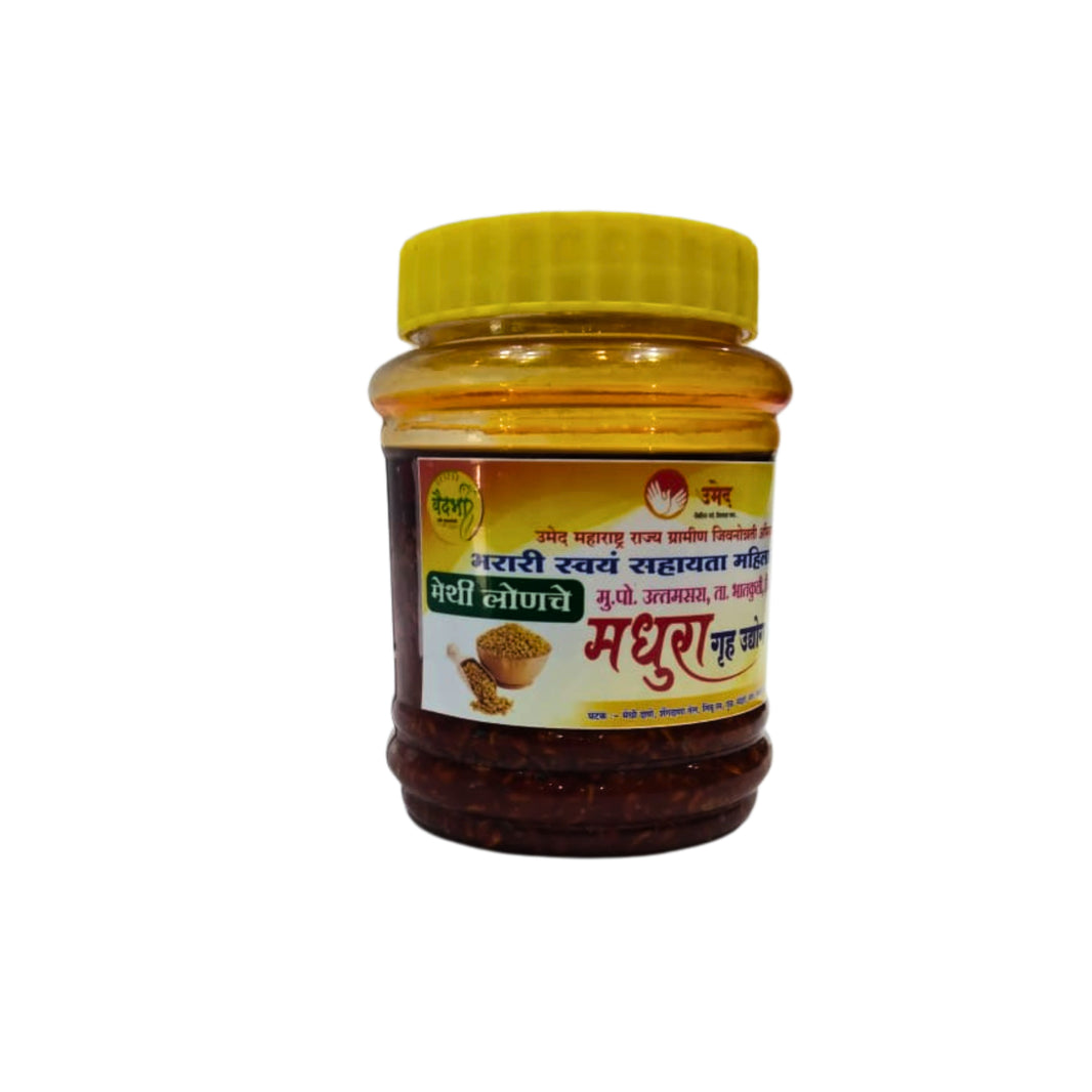 MADHURA Methi Pickle, Natural Ingredients, No Artificial Colour, Pack of 250 gm