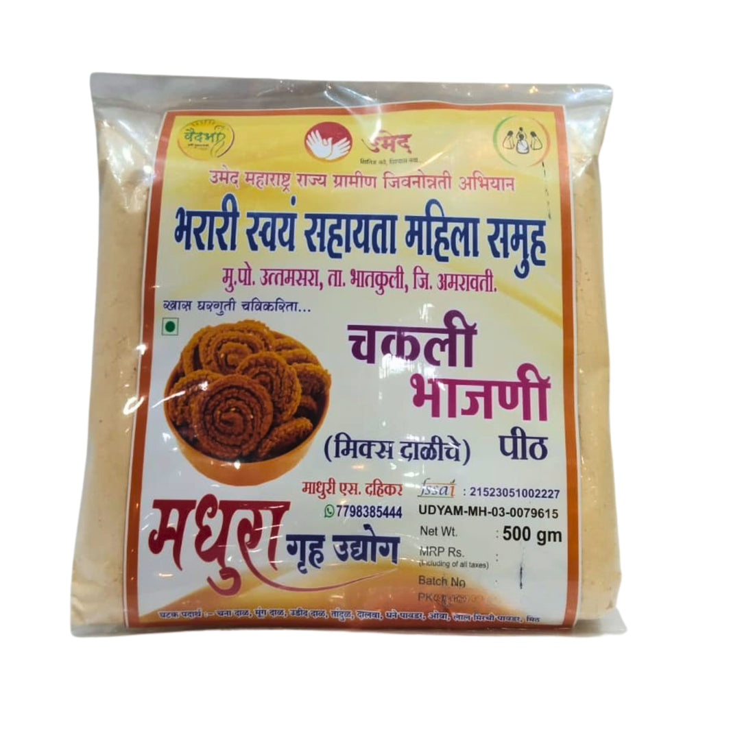 MADHURA, Chakali Bhajani, Handmade with High-Quality Ingredients, Crispy, Flavorful, Pack of 500 gms