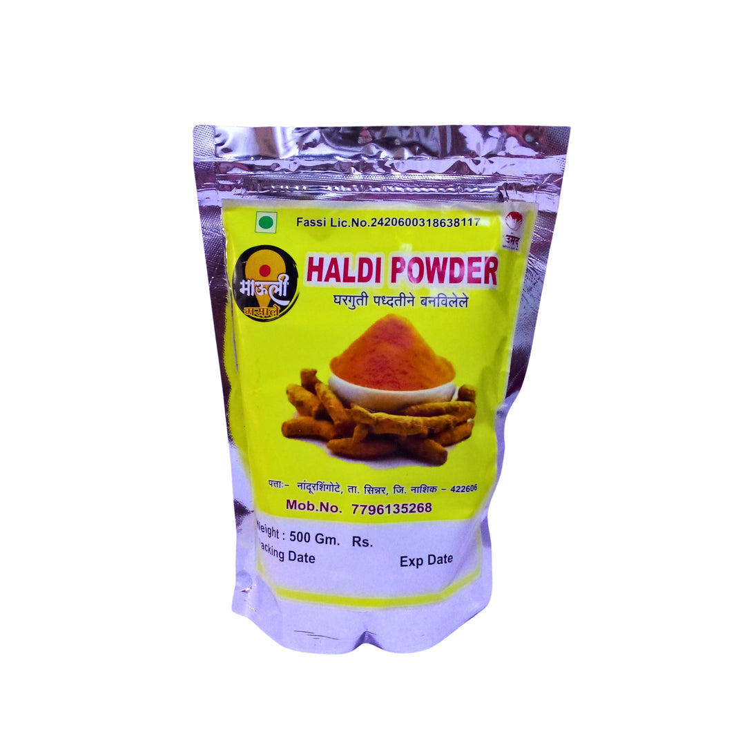 MAULI, Turmeric Powder, Renukamata SHG, No Added Colours & No Preservatives, Pack Of 500 gm
