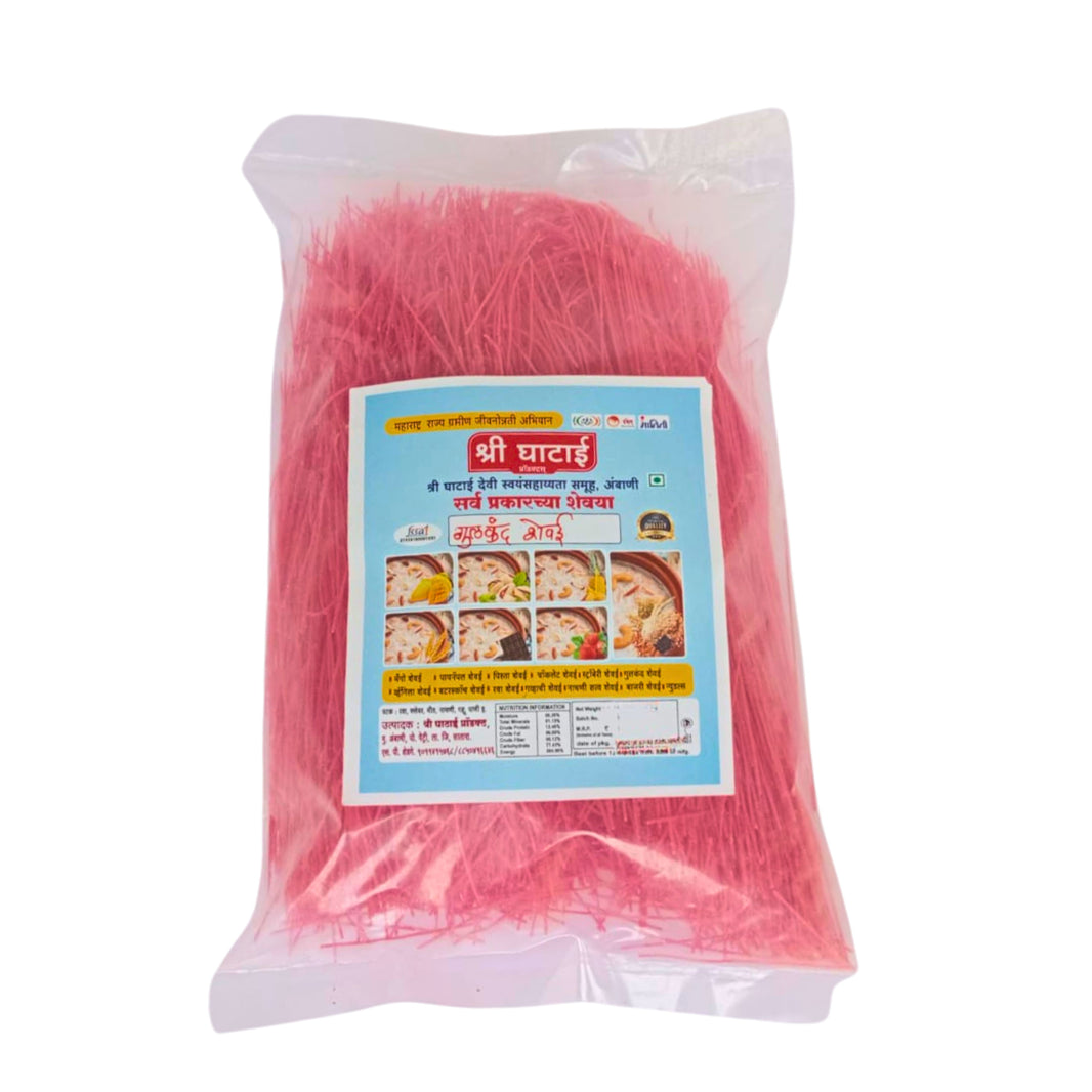 GHATAIDEVI SHG, Gulkand Shevai, No Maida Made By Natural Ingredients, Pack of 200 gm