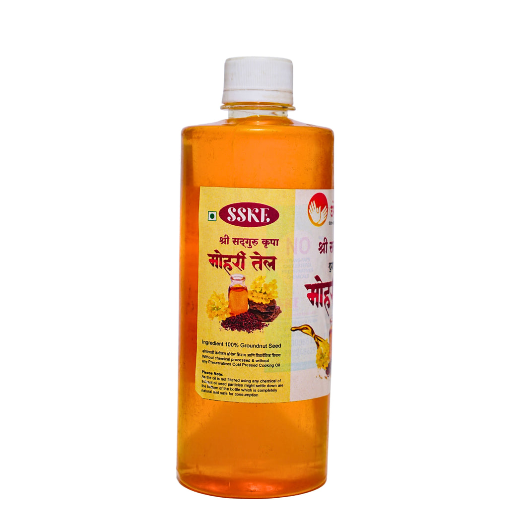 SHRI SADGURU KRUPA Mustard Oil, wooden Pressed Oil, Sadguru SHG, Natural, Chemical Free, 1000 gm