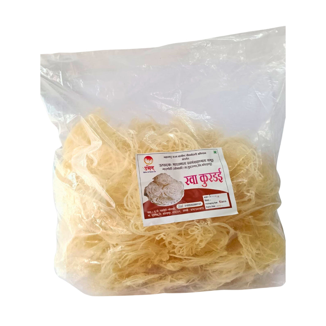 BHARATMATA Rava Kurdai, No Maida, Bharatmata SHG, Made By Natural Ingredients, Pack of 500 gm