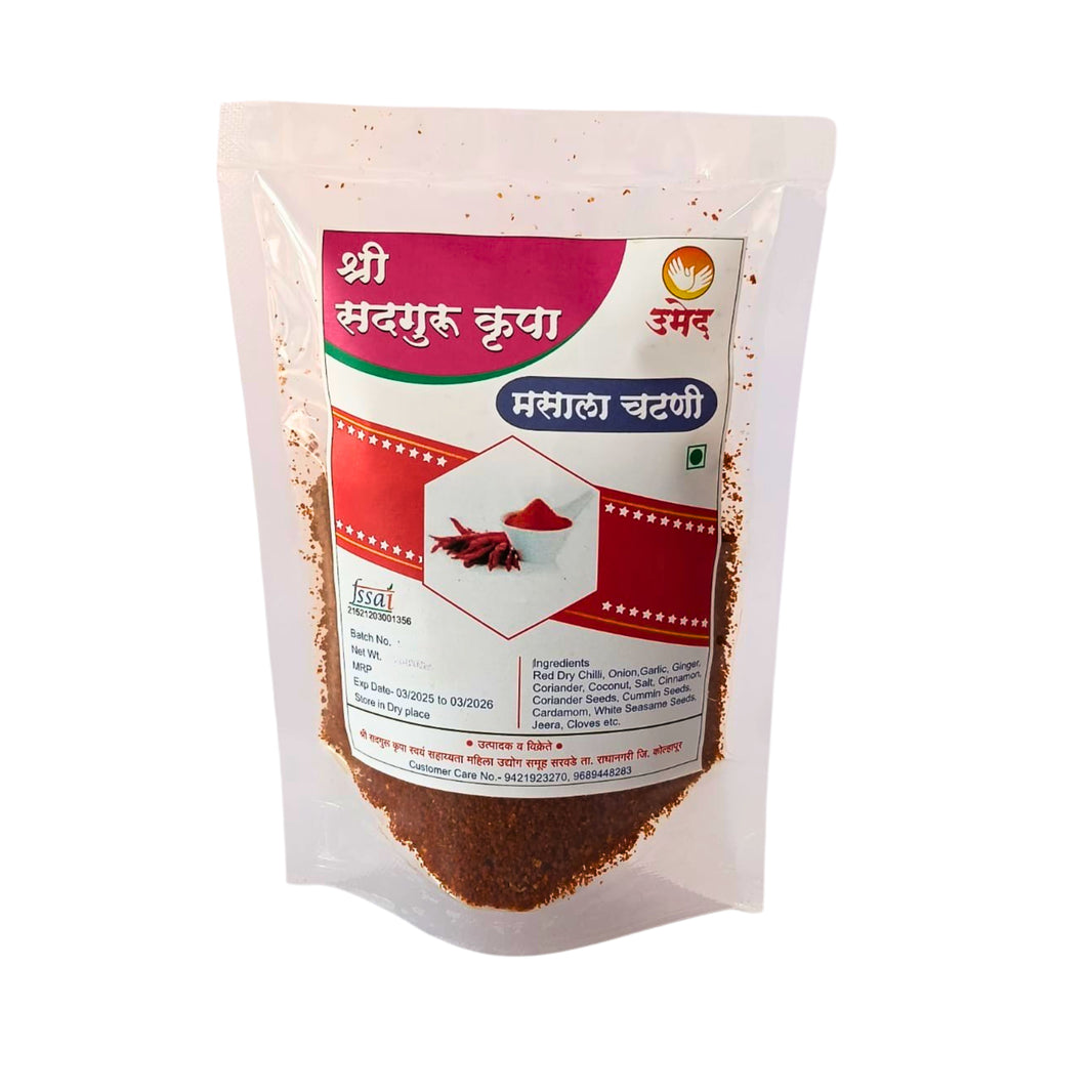 SHRI SADAGURU KRUPA, Masala Chutney, Natural Ingredients, No Artificial Essence, Pack of 100 gm