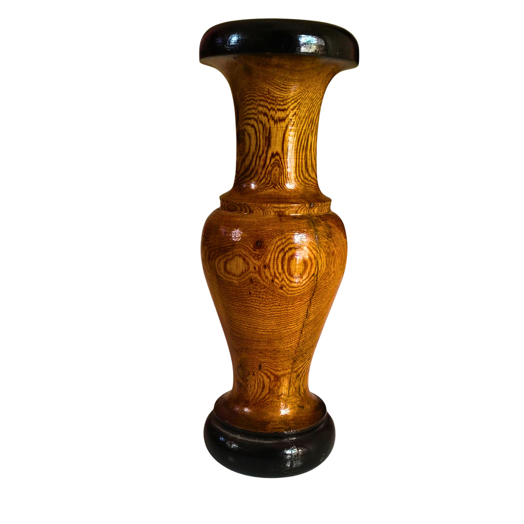 CHOUNDESWARI MAHILA SHG, KUNDAL ShowPiece Flower Vase Wooden Craft (Fuldani) Wooden Vase Pack of 1 Piece
