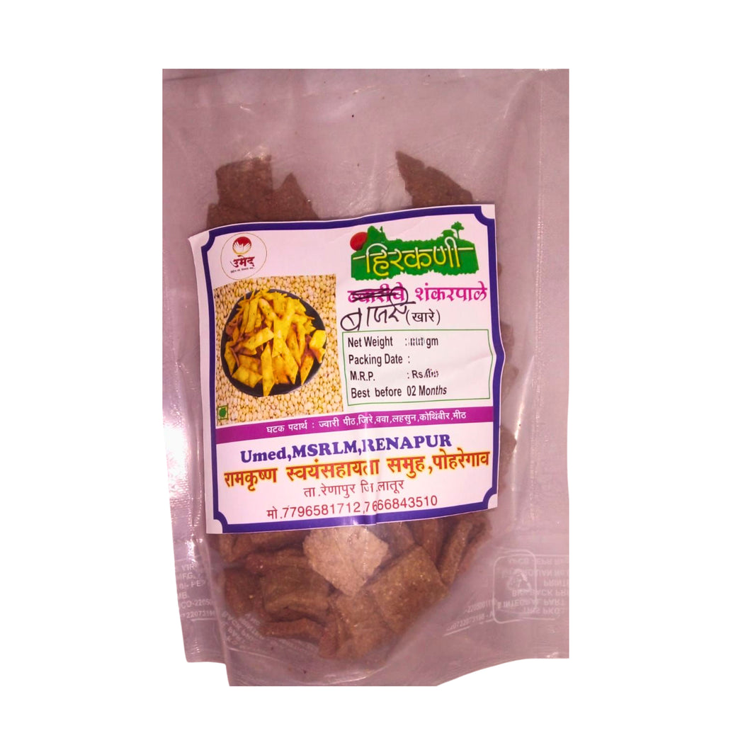 SREE SWAMI SAMARTH Bjari Shankarpale Traditional Maharashtrian Ready To Eat Besan Mix Natural Namkeen Papad Style Taste Made By SHG 200g