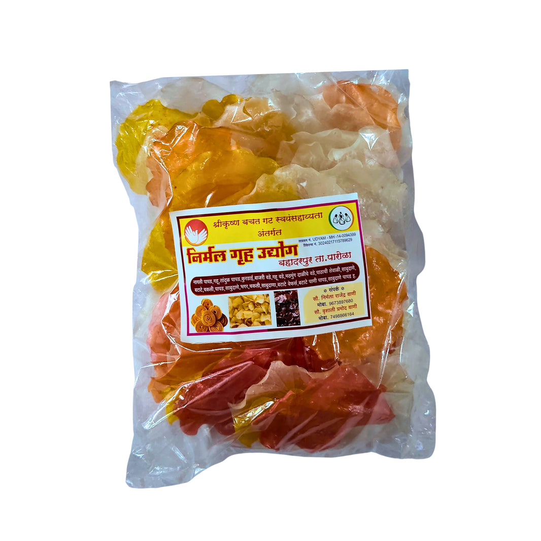 SHREE KRUSHAN - Chikache Papad | Pure, Traditional Taste, No Preservatives, Healthy Choice | 500 gm