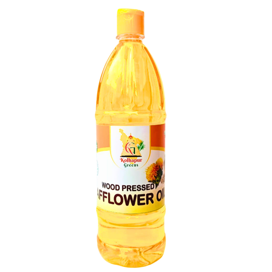ORGANIC ORIGINS Pure Safflower Oil, wooden Pressed Oild,  Sakhi SHG, Natural, Chemical Free, 910gm