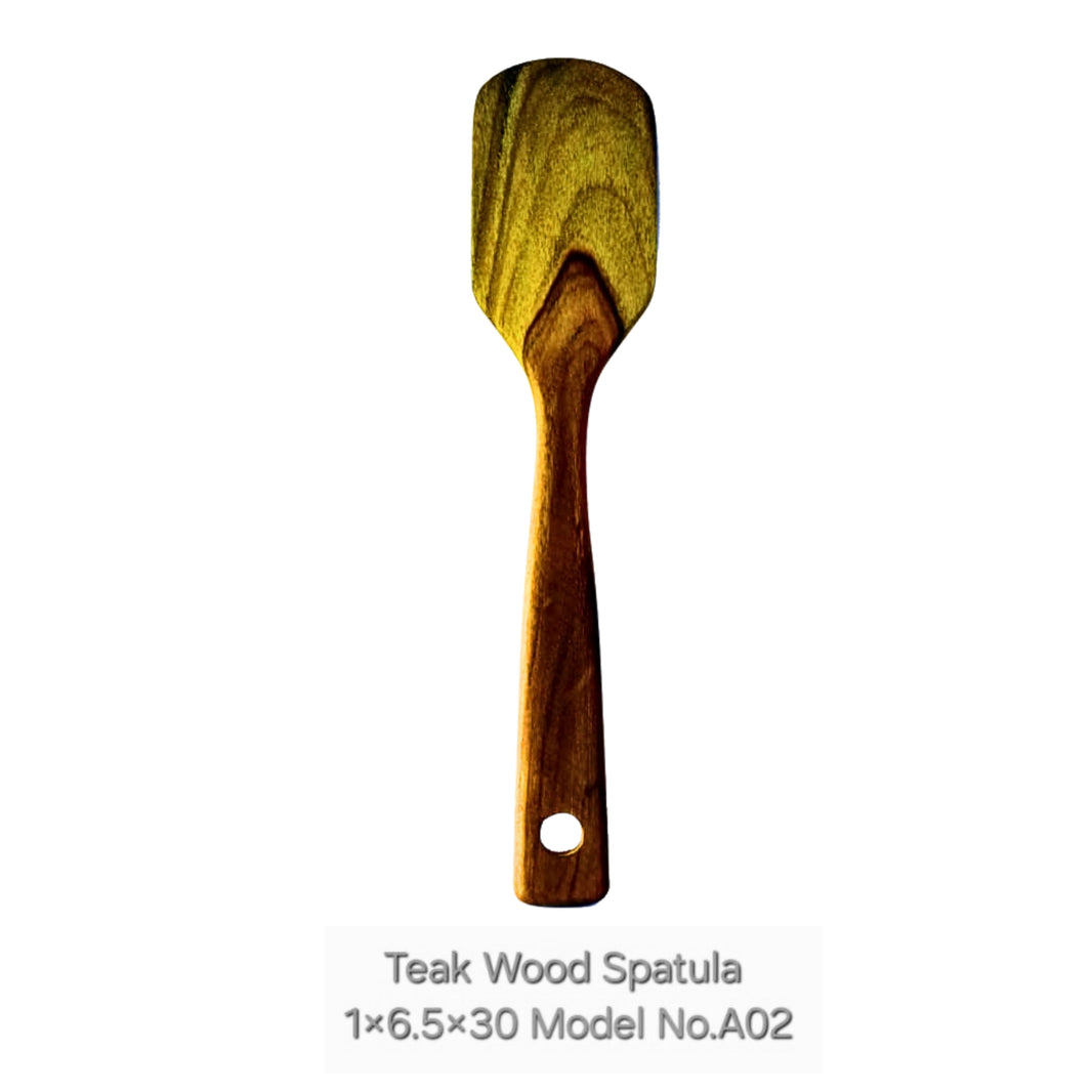 SHRUSHTI furniture Teak Wood spatula Strong, sturdy and made for everyday kitchen use pack of 1