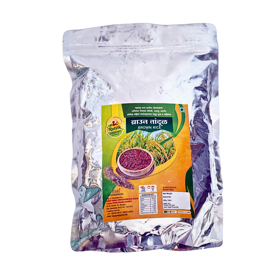 SONIYA Brown Rice Whole Grain Pack of 1000 gm High Fiber Nutritious Healthy Traditional Rice Premium Quality Natural Daily Meal Hygienically Processed Fresh