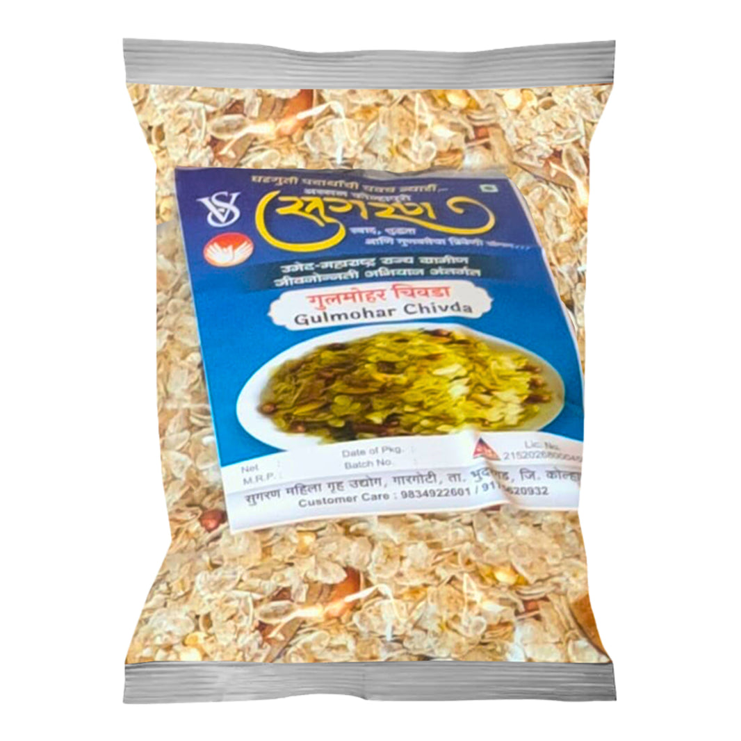 SUGARAN Gulmohar Chivada | Nutritious No added Flavour No added colour Handmade | Pack of 500 gm