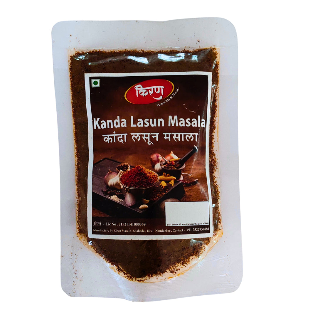 Vithhal SHG Kanda-Lasun Masala – Organic, No Artificial Color | 100% Pure & Chemical Free | Nandurbar | 250 gm
