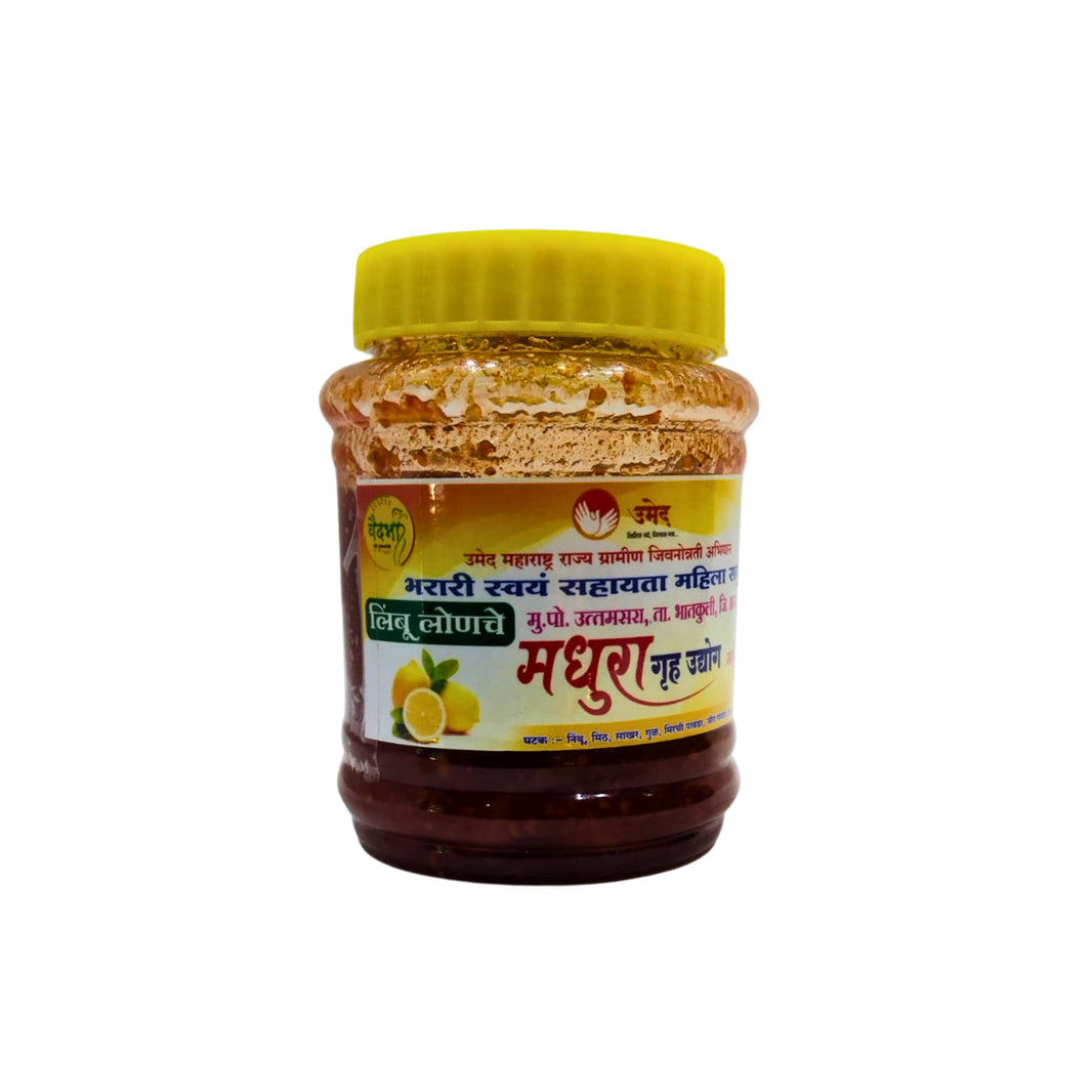 MADHURA Lemon Pickle, Natural Ingredients, No Artificial Colour, Pack of 250 gm
