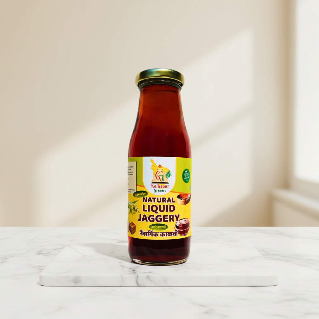 KOLHAPUR GREENS Pure Deshi Gul Kakavi Natural Liquid Sweetener Pack of 300 ml