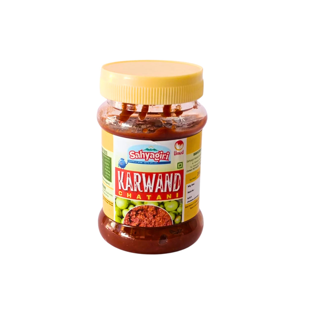 SAHYAGIRI Karvand Chutney, Natural Ingredients, No Artificial Colour, Pack of 200 gm