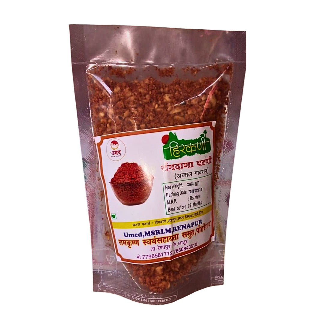 SREE SWAMI SAMARTH Shengdana Chatani Ready To Use Traditional Maharashtrian Chutney Rich Flavour Natural Ingredients Chemical Free 250 gm