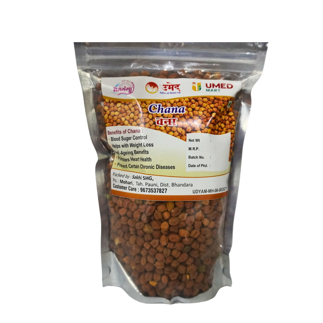 VAINGANGA Kala Chana, Sakhi SHG, Natural, Healthy, Best Quality, Pack of 500 gms