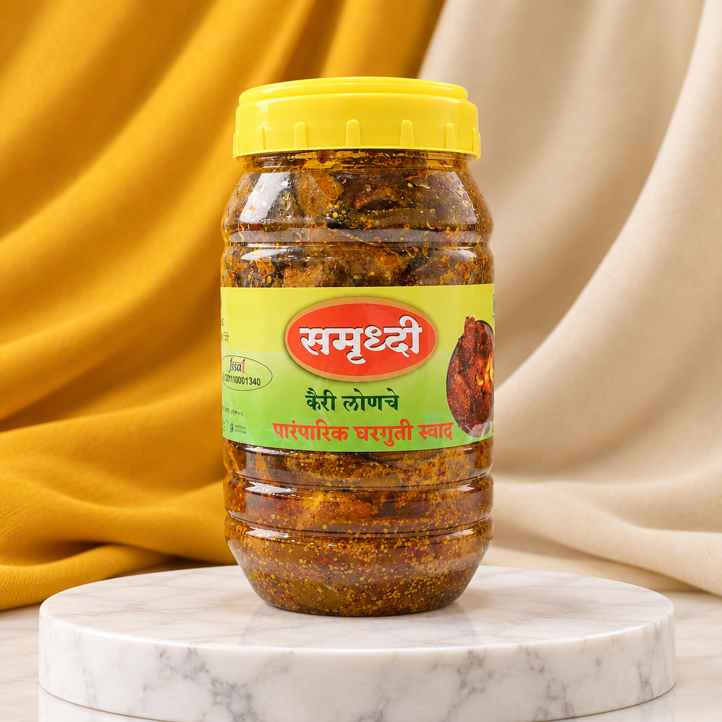 SAMRUDDHI Mango Pickle, Natural Ingredients, No Artificial Essence, Pack of 1000 gms