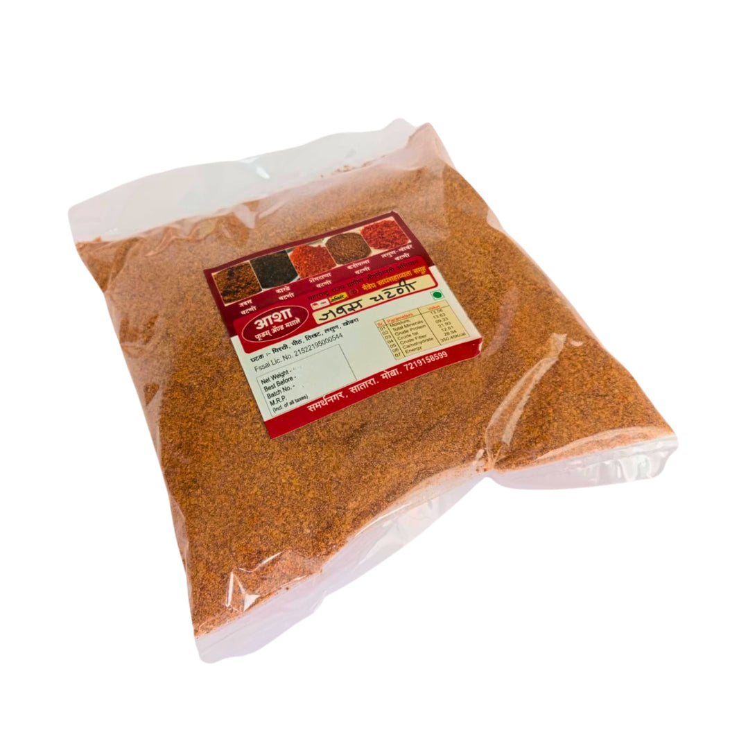 ASHA FOODS Flaxseed Chutney, Jawas Chutney, Maitrey SHG, Natural Ingredients, No Artificial Colour, Pack of 200 gm