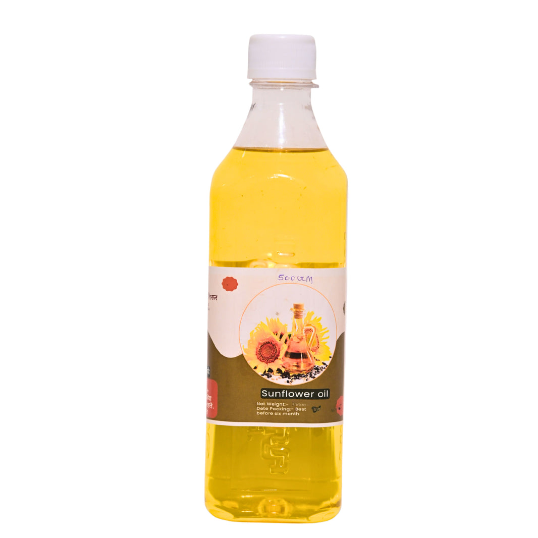DURGA Cold Oil Sunflower Oil, wooden Pressed Oil, Durgadevi SHG, Natural, Chemical Free, 1000ml