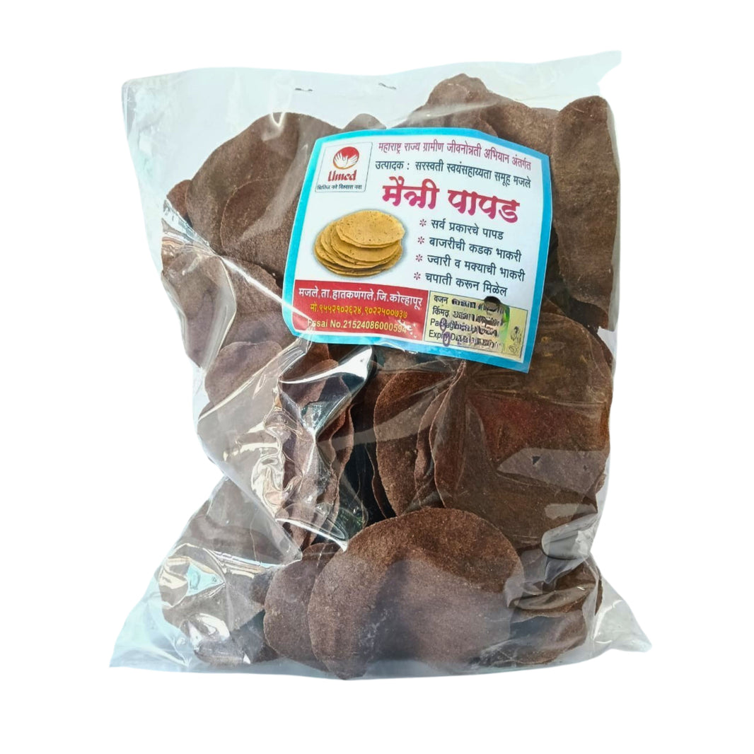 MAITRI Nachani Papad, Made By Saraswati SHG, Natural Ingredients, No Artificial Chemical, Pack of 1000 gms