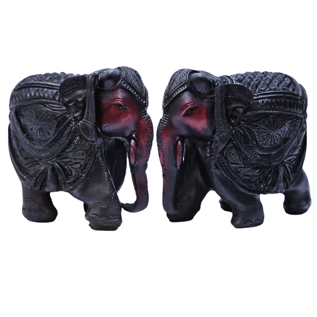 SHIVBAI, Gaj Laxmi, Natural Wood, Local Craftsmanship, Twin,Trunk Down