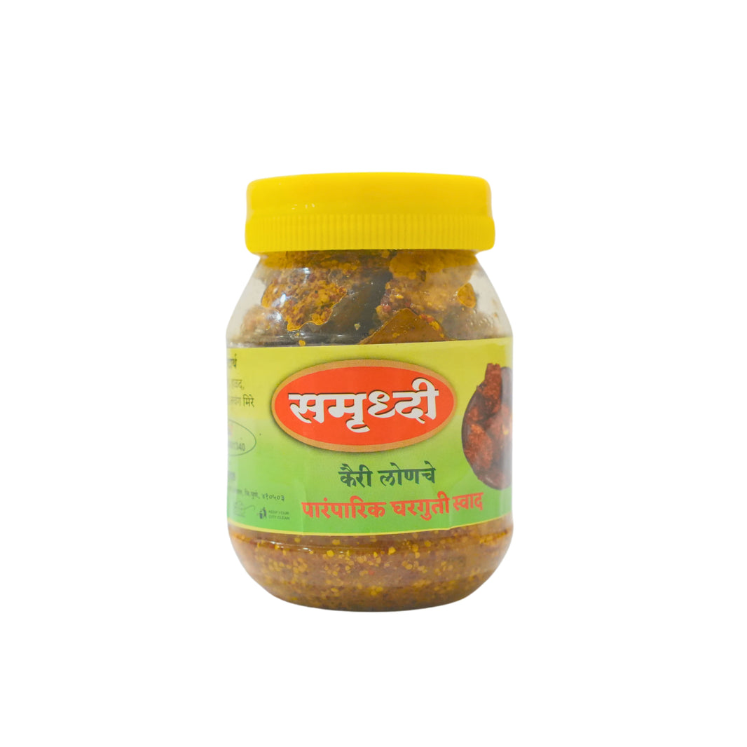 SAMRUDDHI Mango Pickle, Natural Ingredients, No Artificial Essence, Pack of 200 gms