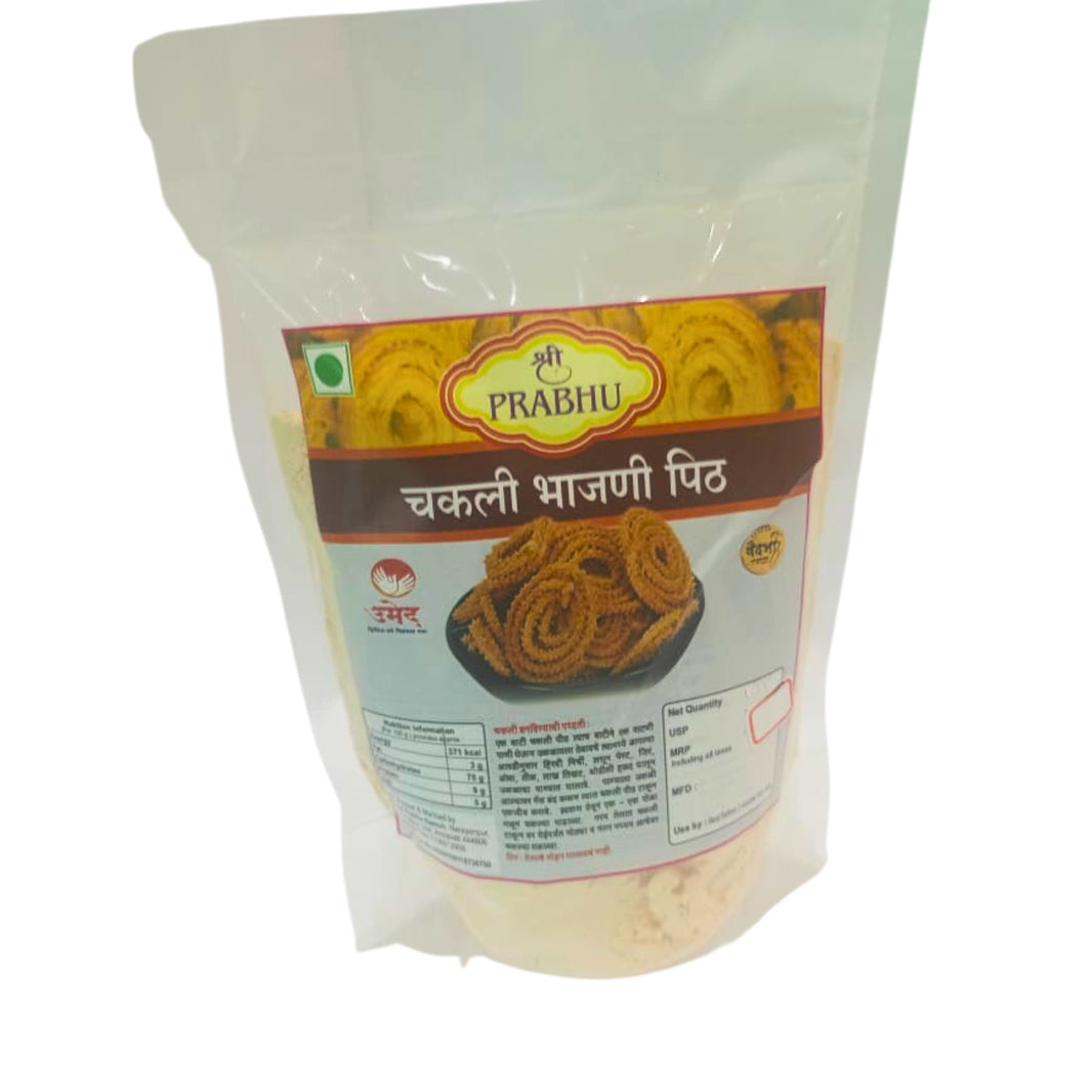 SHRI PRABHU, Chakali Bhajani Mix, Handmade with High-Quality Ingredients, Crispy, Flavorful, Pack of 250 gms