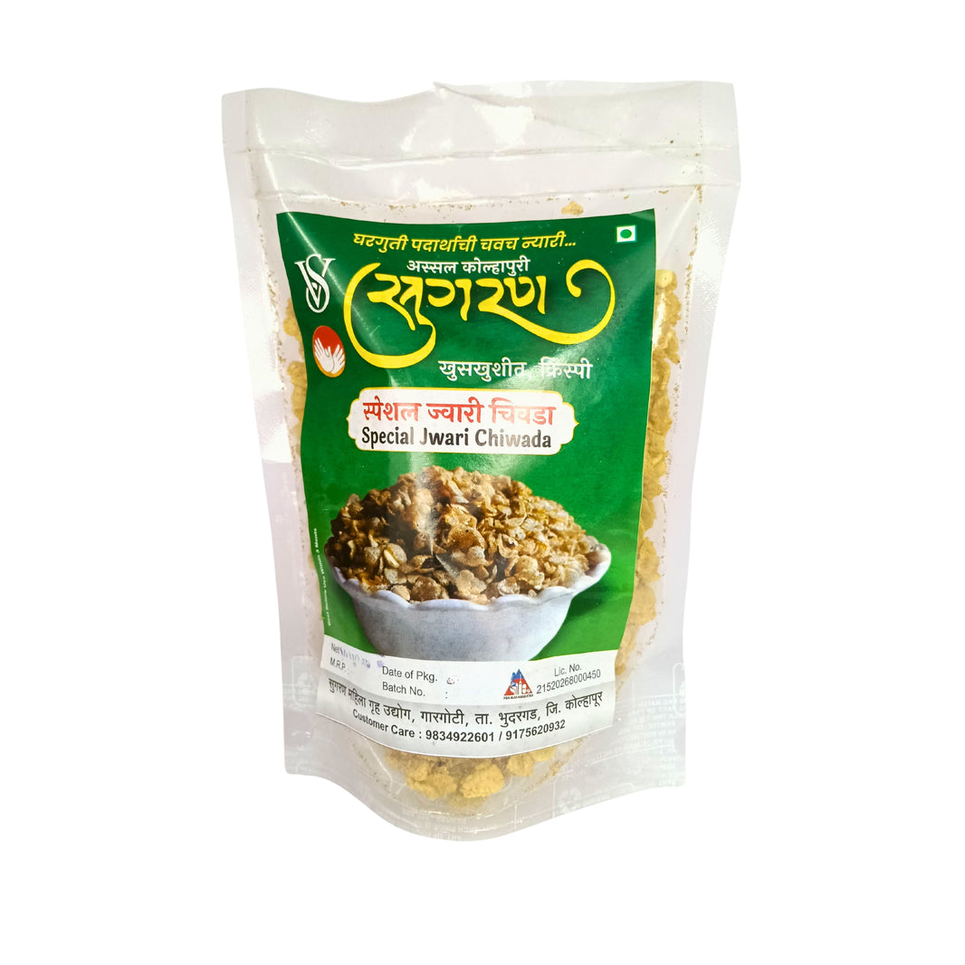 SUGRAN FOODS, Jwari Chiwada, Made By Natural Ingredients, No Artificial, Flavour, Pack of 150 gm