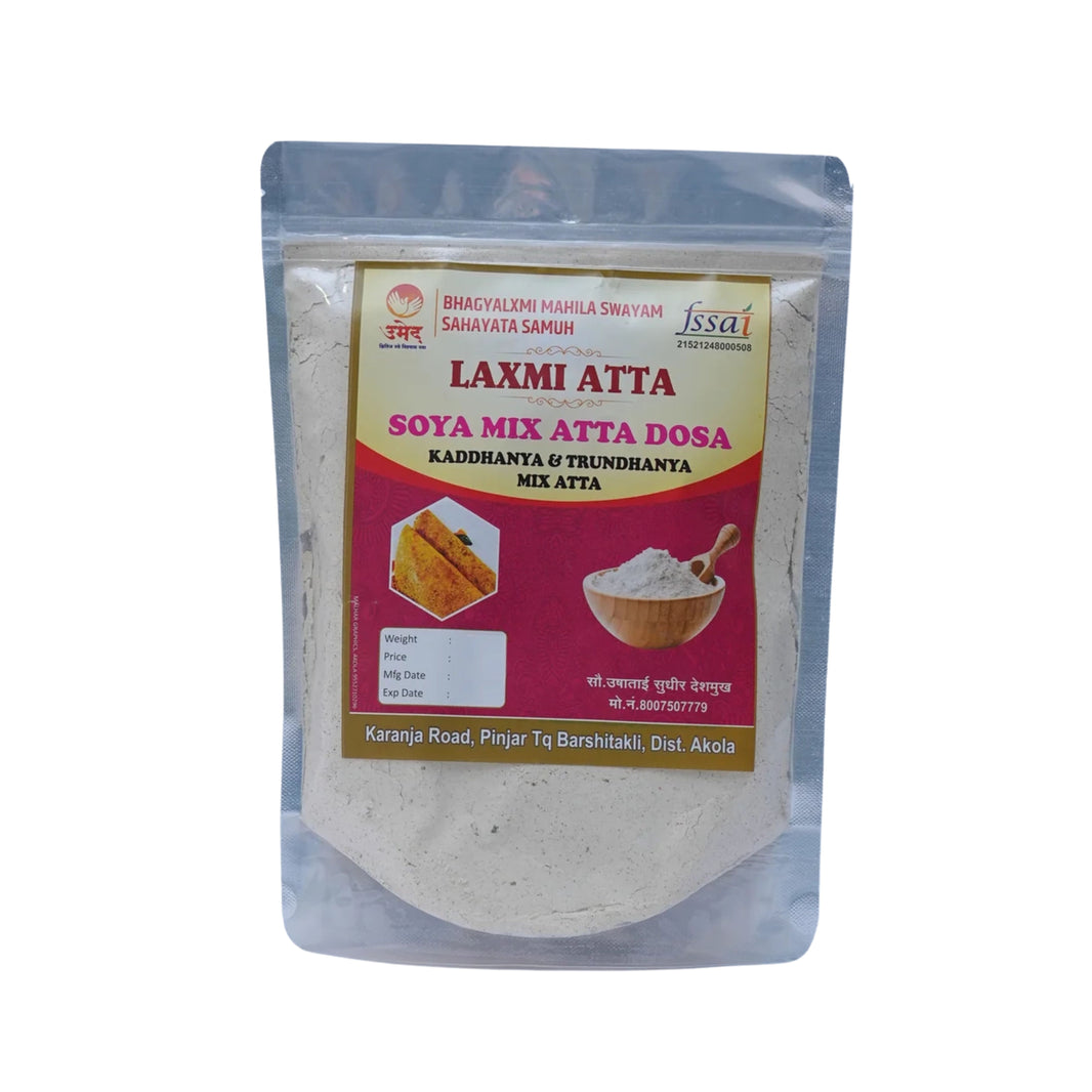 LAXMI, Soya Dosa Premix,Bhagyalaxmi SHG, Natural Ingredients, No Artificial Chemical, Pack of 1000 gm