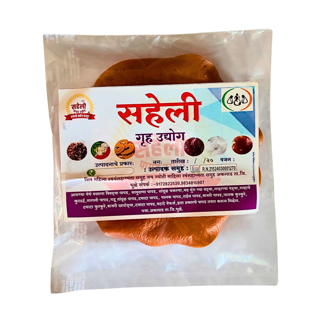 SAHELI – Nachani Papad crispy, handmade, nutritious Pack of 1000 gm