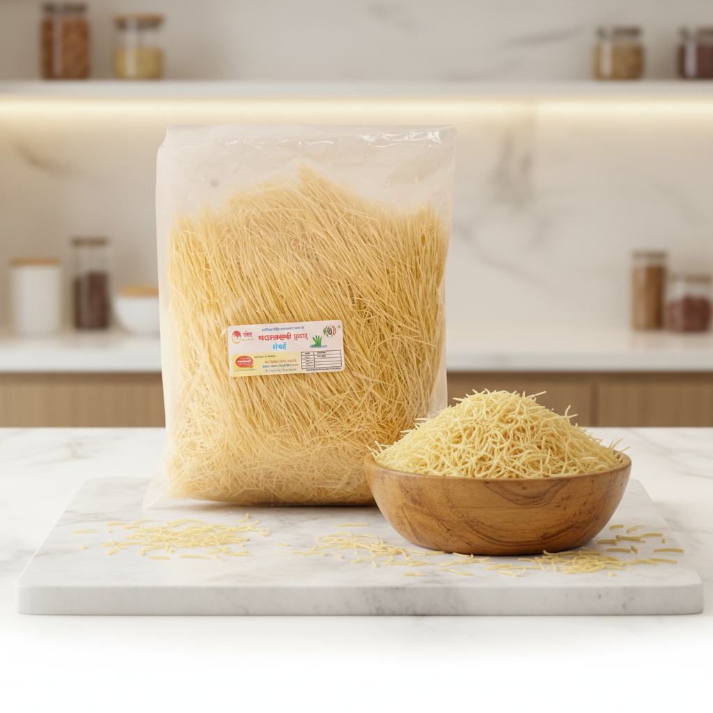 MAHALAKSHAMI FOODS, Rava Shevai, Garmvikas SHG, Natural Ingredients, No Artificial Colour, Pack of 250 gm