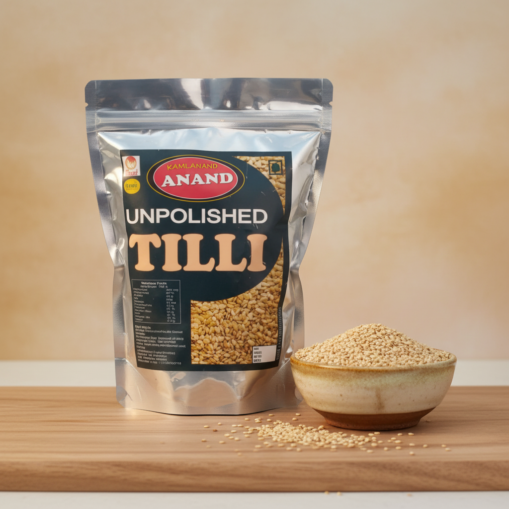 ANAND, Unpolished Til, Sesamum, Rohidas SHG, Natural, Healthy, Best Quality, Pack of 500 gms