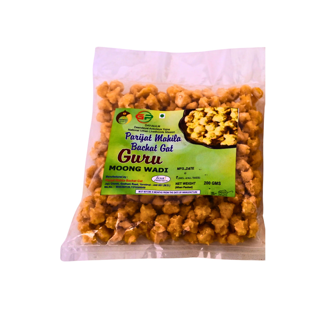 PARIJAT - Mung wadi | Natural, Authentic, Chemical-Free, Premium Quality | Pack of 200 gm
