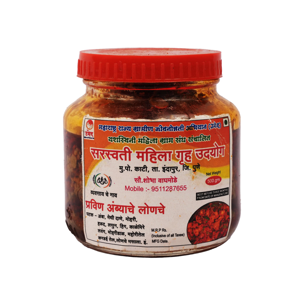 SARASWATI - Mango Pickle | Wholesome & Healthy, Farm Fresh, Authentic Flavor | Pack of 100g