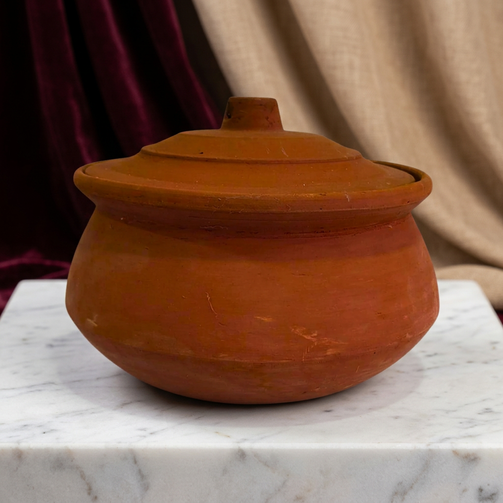 YASHASWINI MAHILA PG - Biryani Pot Clay Large | Natural, Pure, Traditional, Handmade | 1