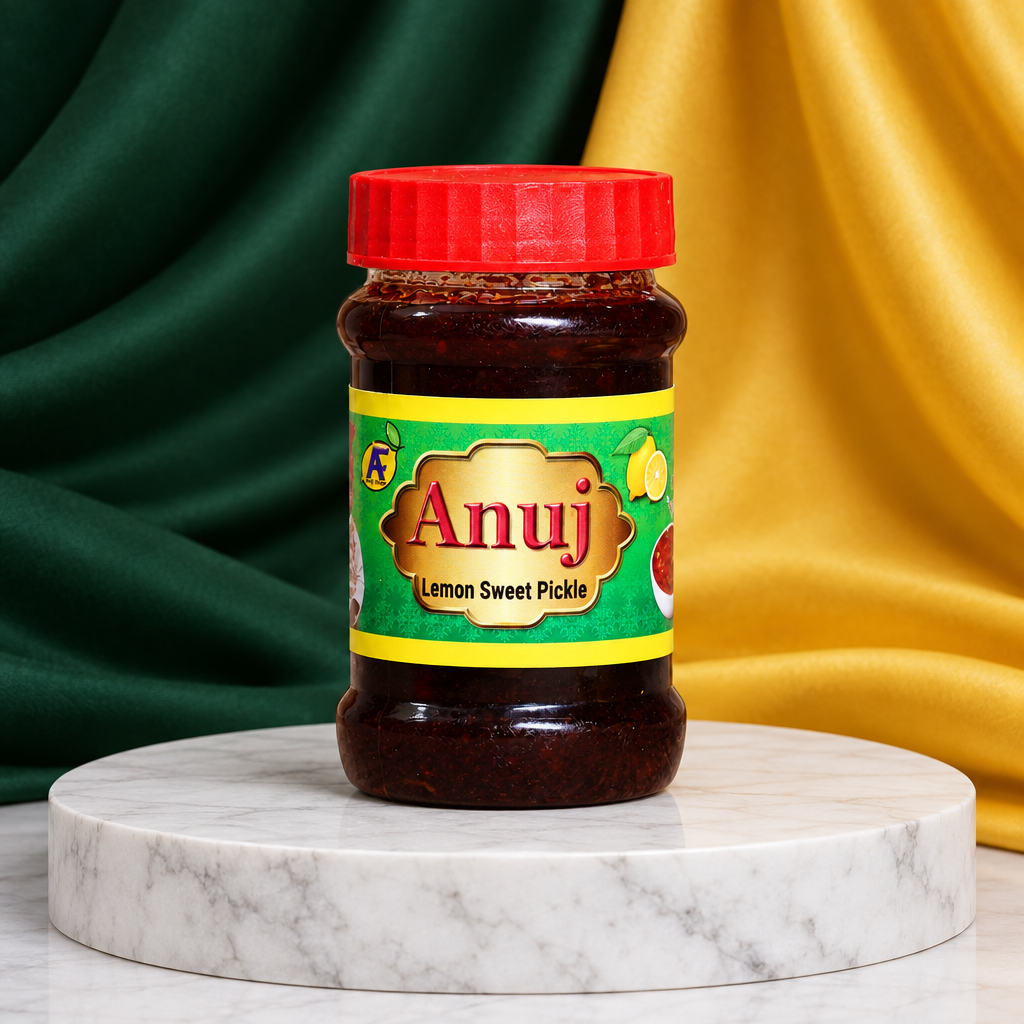 ANUJ FOODS Sweet Lemon Pickle, 200 g | No Artificial Flavours