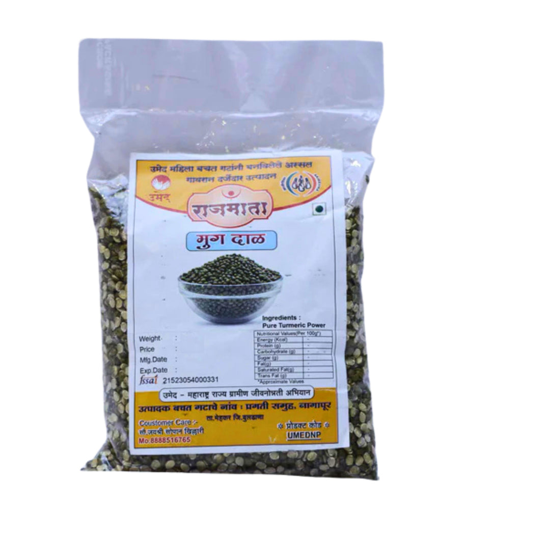 RAJMATA Moong Dal Pack of 1000 g Traditional Protein Rich Green Gram Lentil Premium Quality Natural Farm Harvested Clean Processed Healthy Cooking Pulse