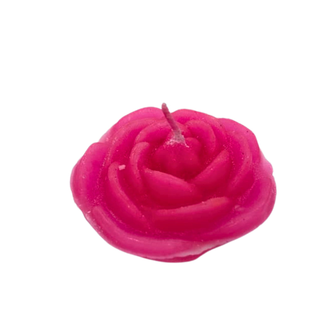 MAITRI Rose Candles Handmade Decorative Fragrant Candles for Home Decor Rituals and Gifting Crafted by Women SHG Supporting Rural Livelihood Pack of 6 Pieces