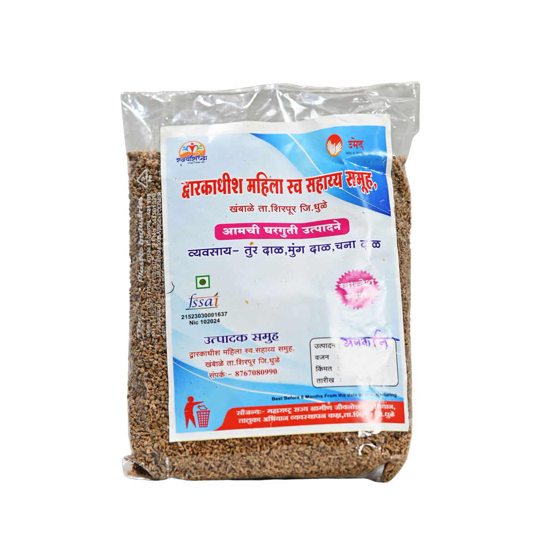 DWARKADISH Ajwain Pack Of 1000gm Natural Carom Seeds Fresh Aroma Premium Spice Daily Cooking Traditional Quality