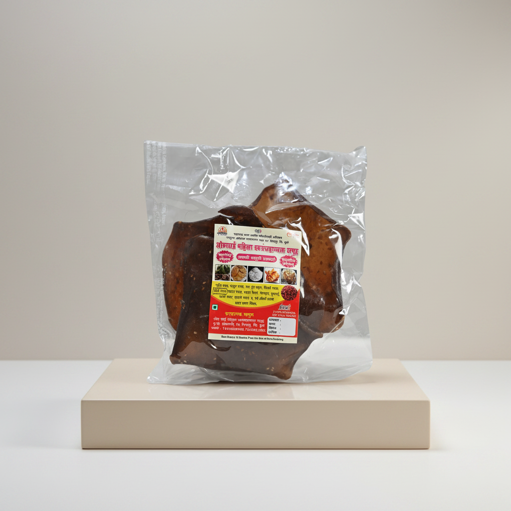 OM SAI Banana Papad Pack Of 250gm Traditional Ready To Fry Crispy Homemade Authentic Snack Premium Quality