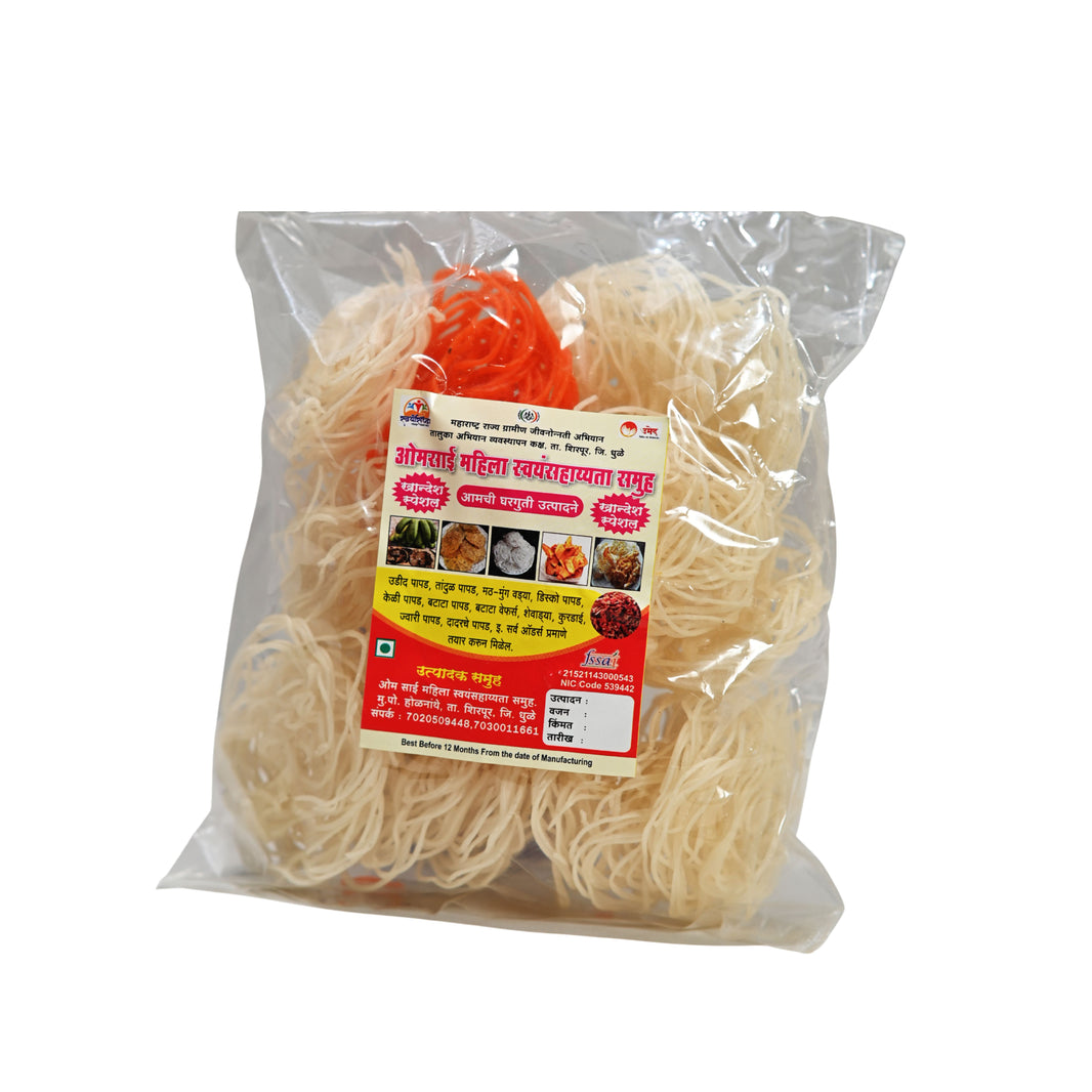 OM SAI Gahu Kurdai Pack Of 250gm Traditional Wheat Kurdai Sun Dried Ready To Fry Crispy Homemade Premium Quality